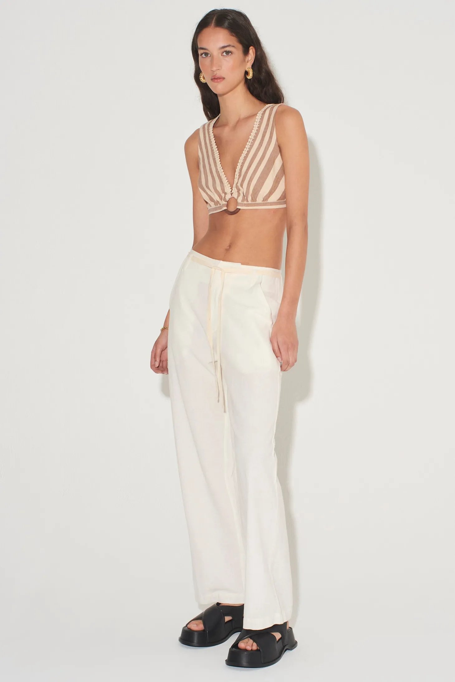 Pearl Top Stripe Handloom