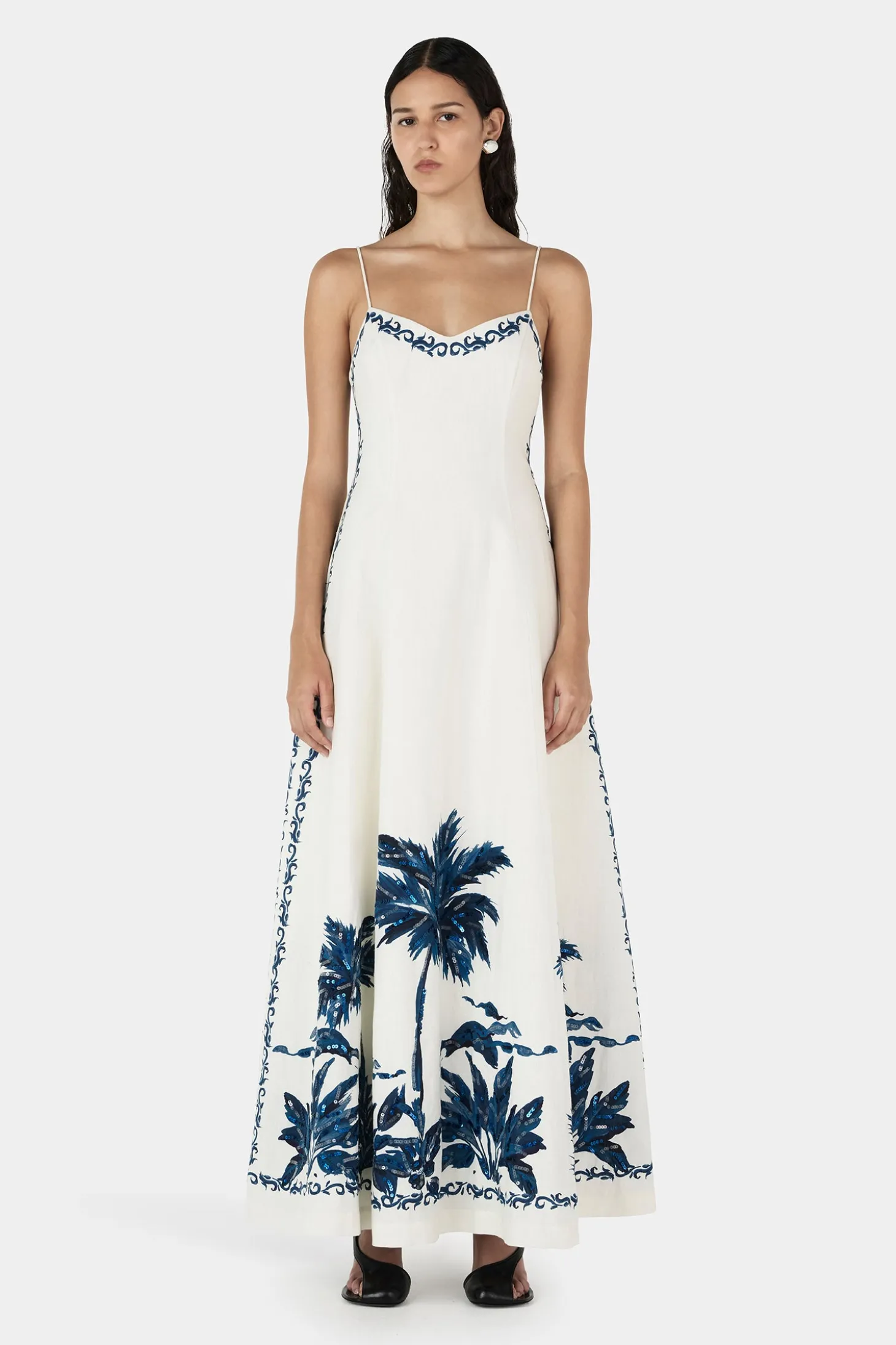 Pepper Maxi Dress Blue Hawaii