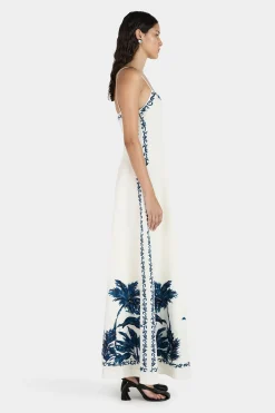 Pepper Maxi Dress Blue Hawaii