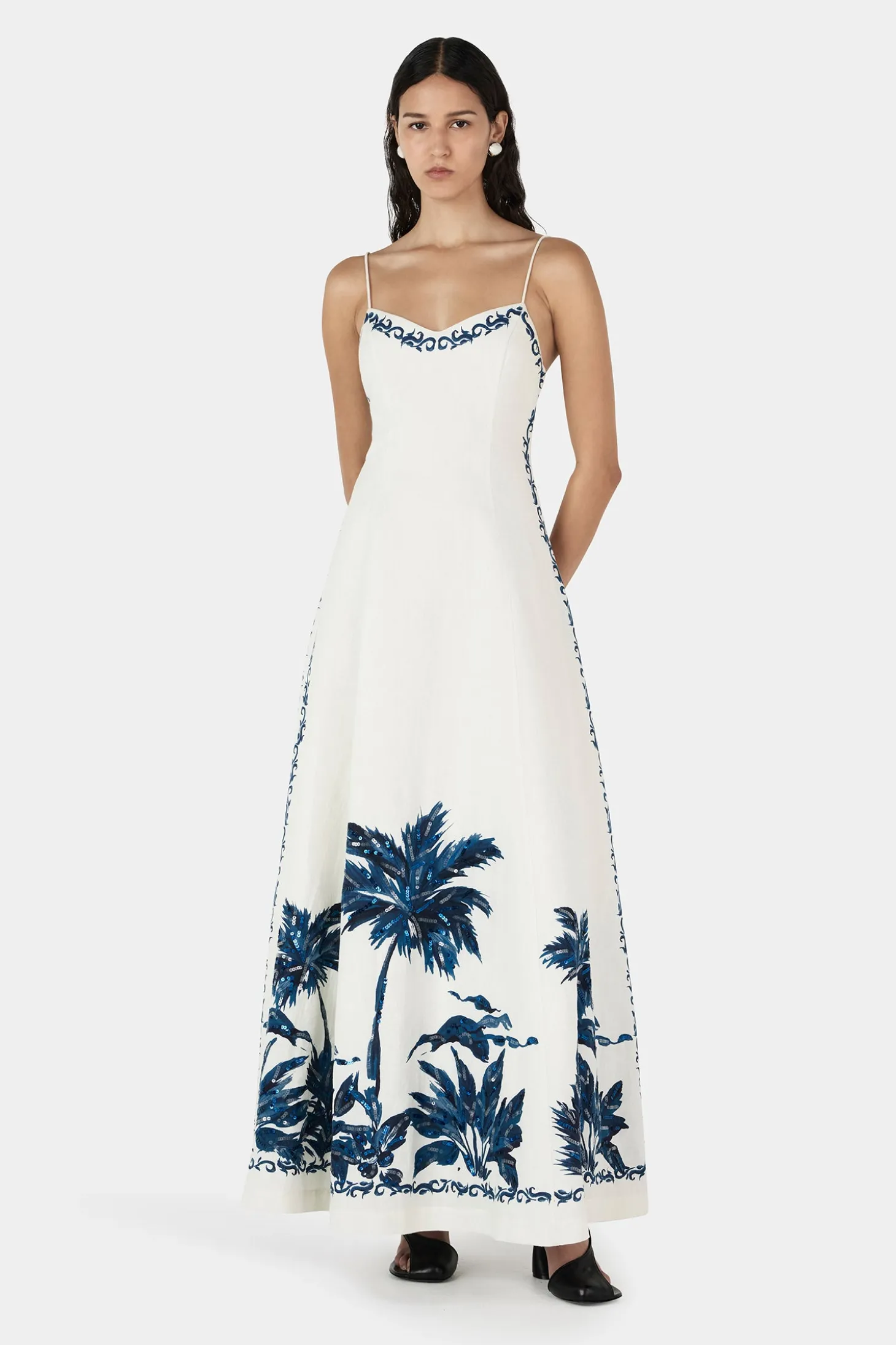 Pepper Maxi Dress Blue Hawaii