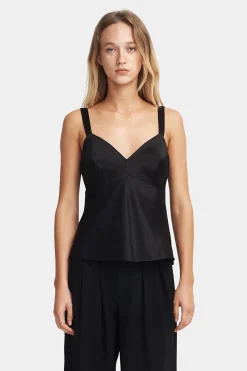 Quinn Silk Cami Black