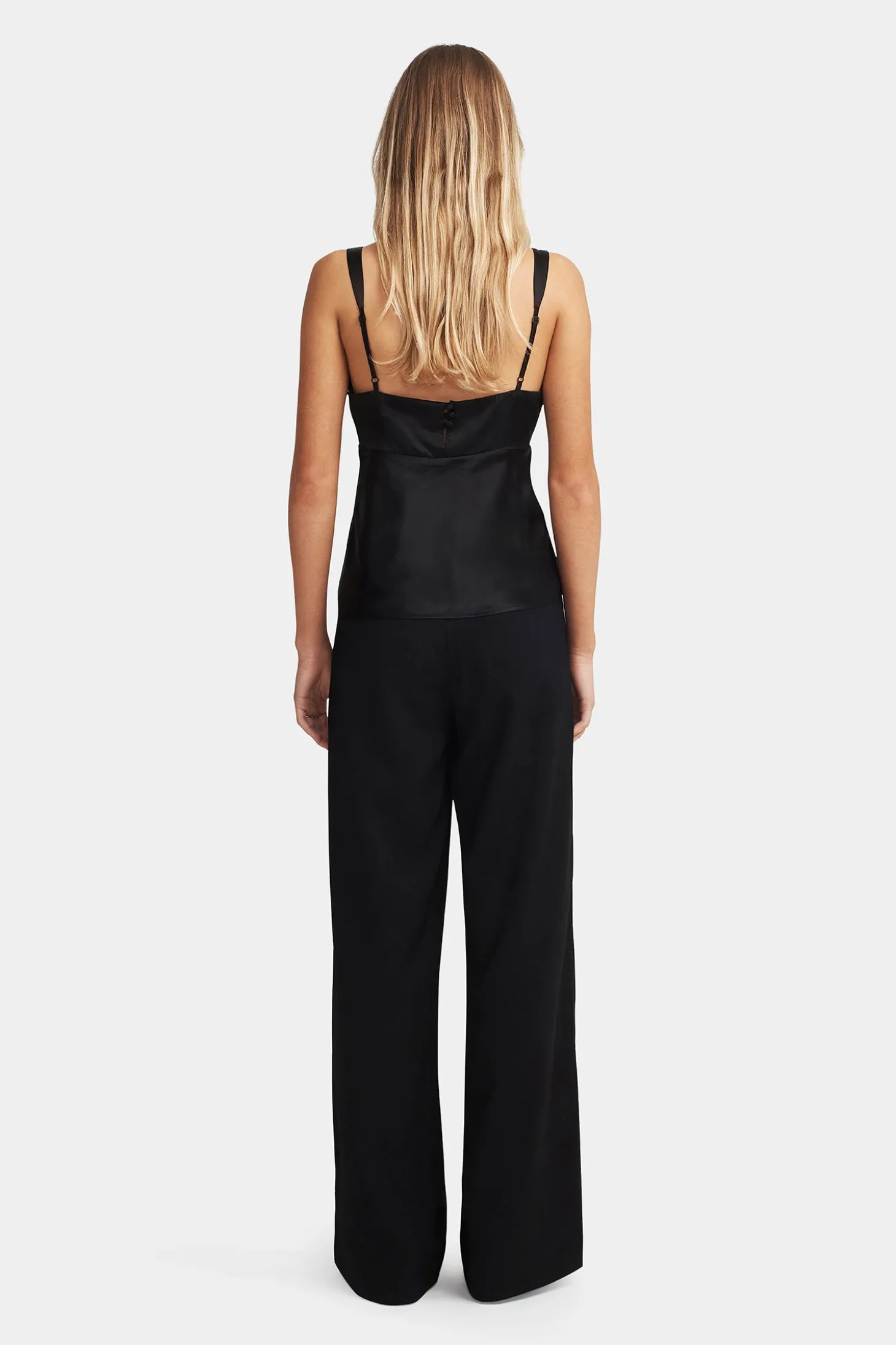 Quinn Silk Cami Black