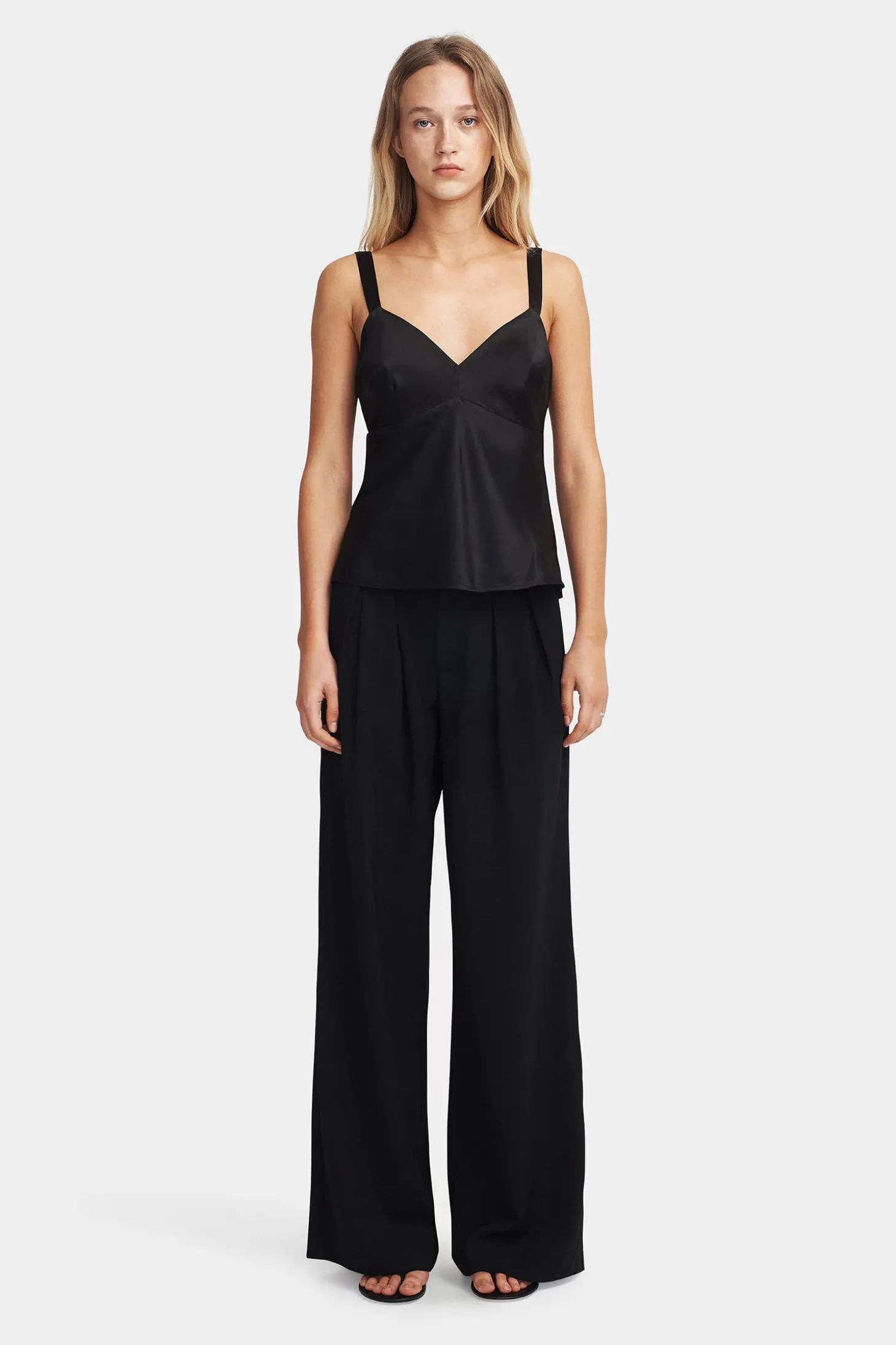 Quinn Silk Cami Black