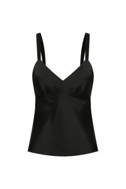 Quinn Silk Cami Black