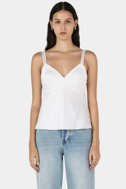 Quinn Silk Cami Bone