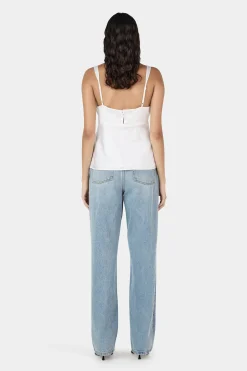 Quinn Silk Cami Bone