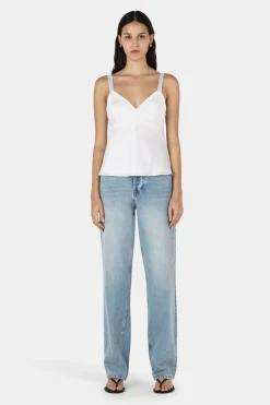 Quinn Silk Cami Bone