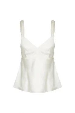 Quinn Silk Cami Bone