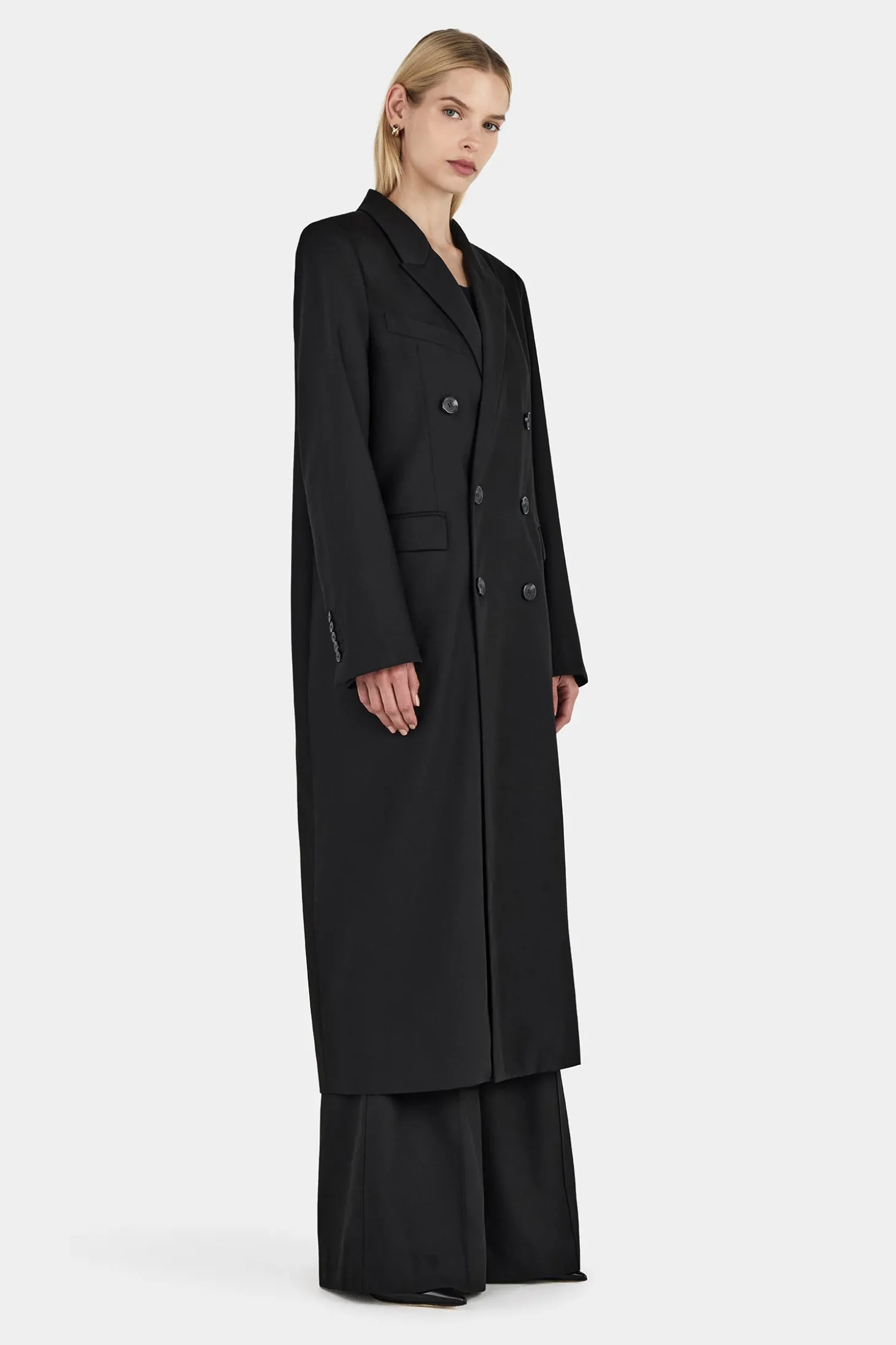 Renata Longline Blazer Black