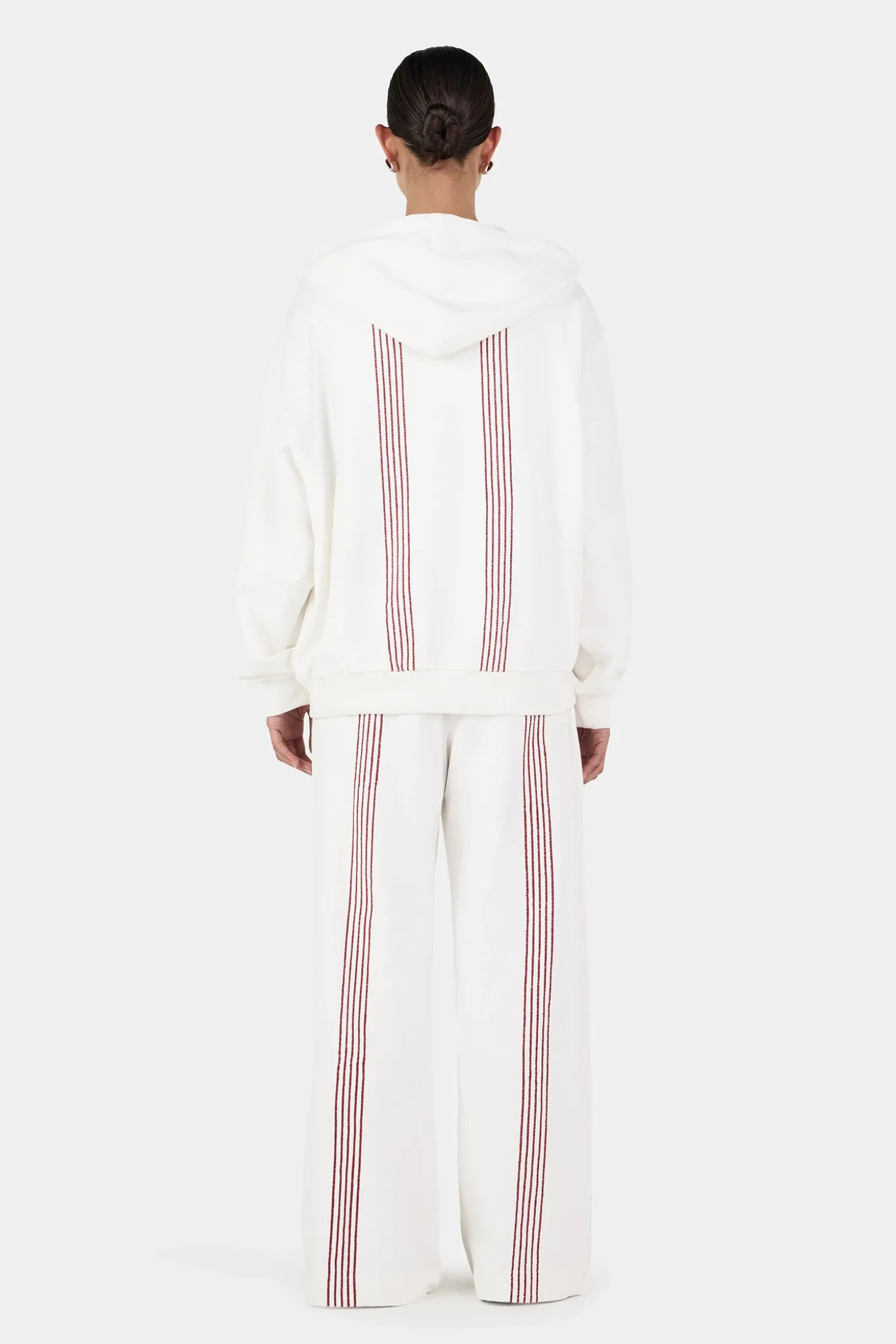 Rhya Embroidered Hoodie Cream