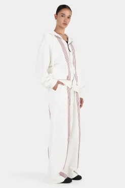 Rhya Embroidered Hoodie Cream