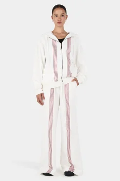 Rhya Embroidered Hoodie Cream
