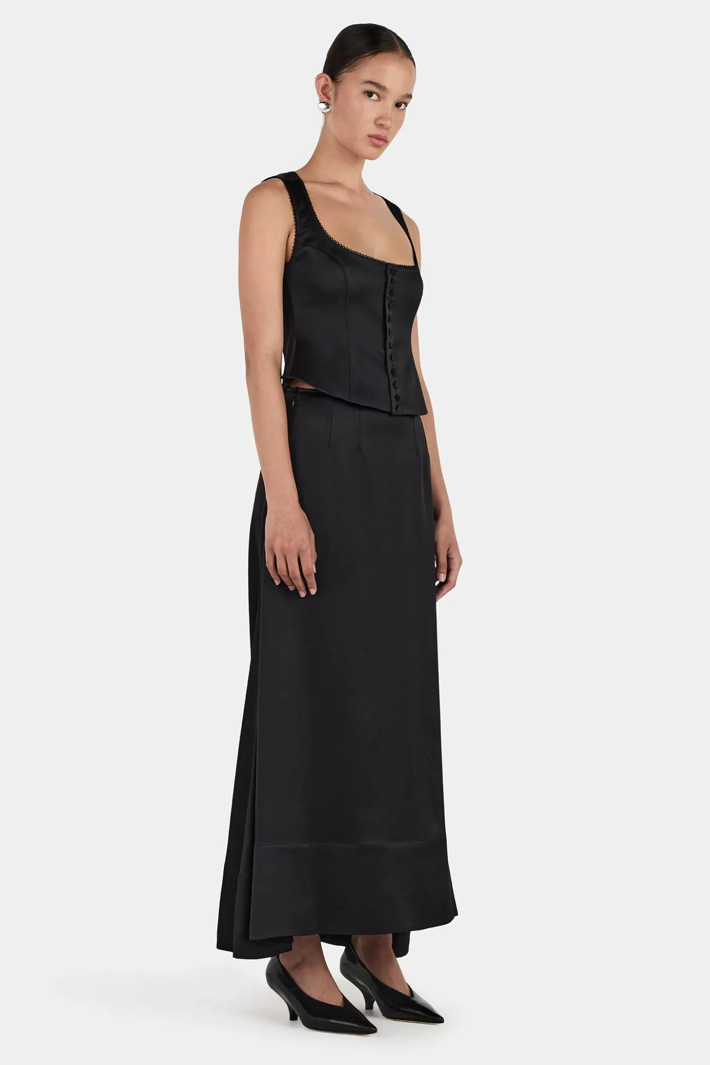Rowena Corset Top Black