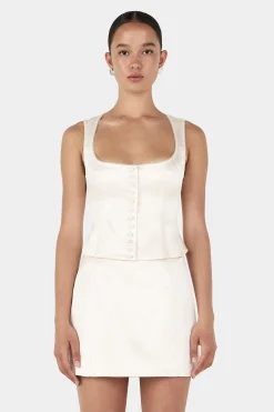 Rowena Corset Top Bone