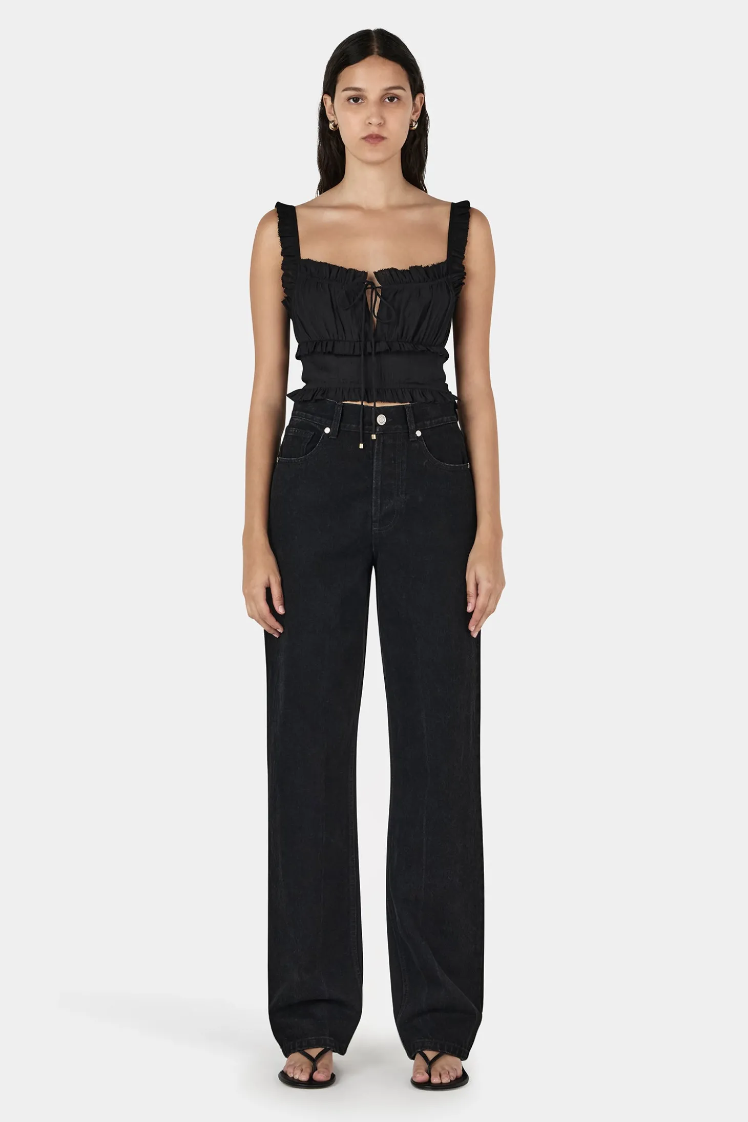 Ryan Straight Leg Jean Washed Black