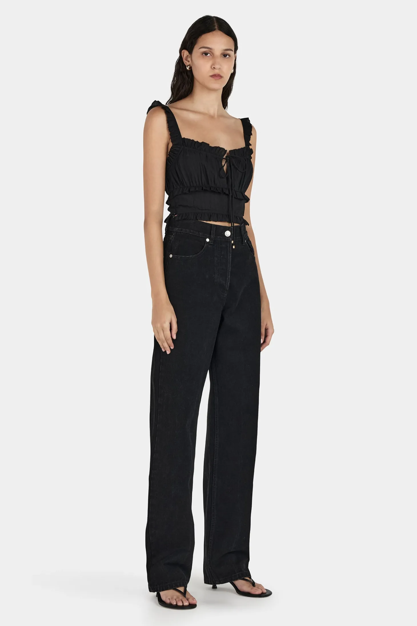 Ryan Straight Leg Jean Washed Black