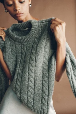 Stevie Knit Jumper Grey Marle