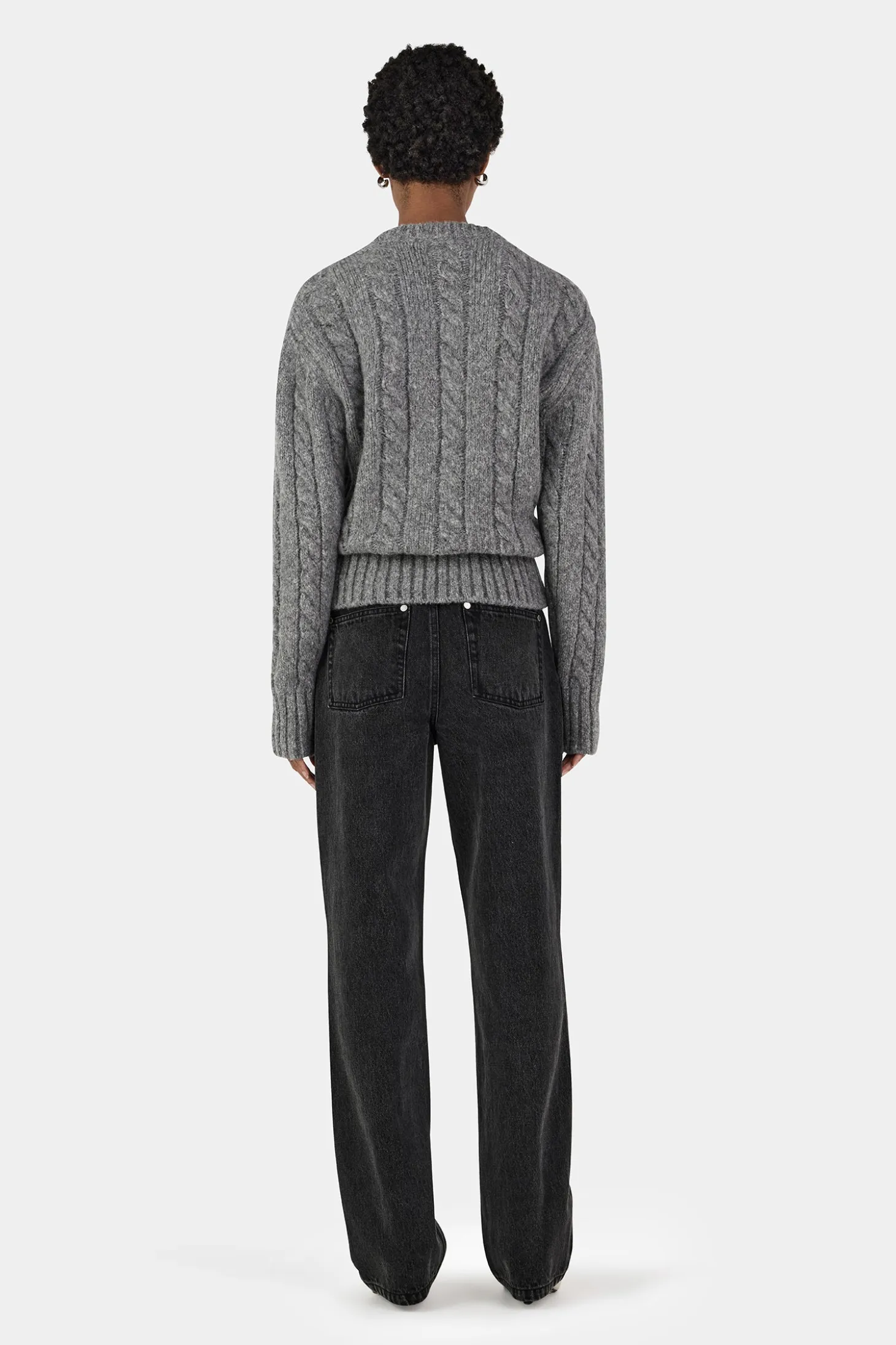 Stevie Knit Jumper Grey Marle