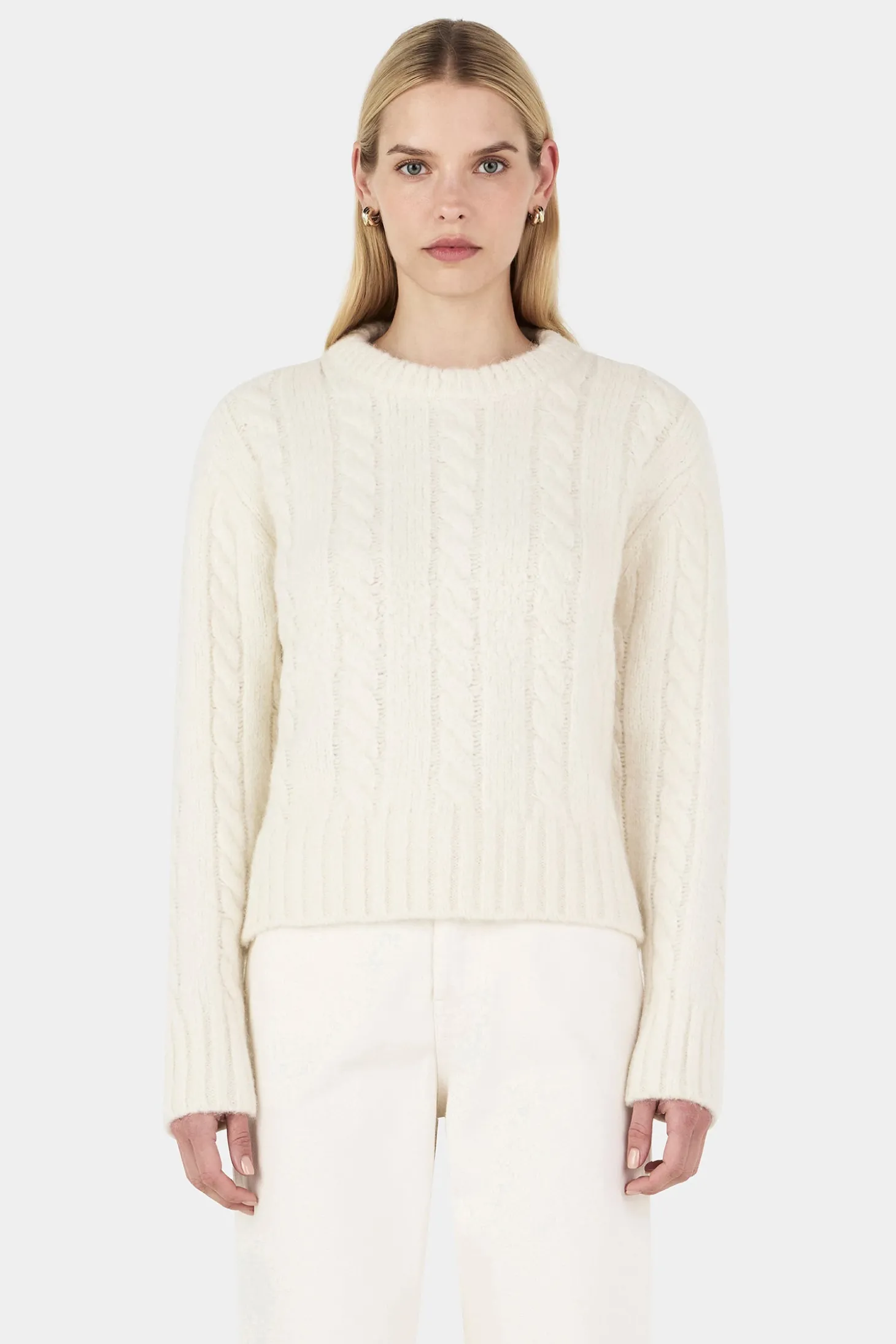 Stevie Knit Jumper Ivory