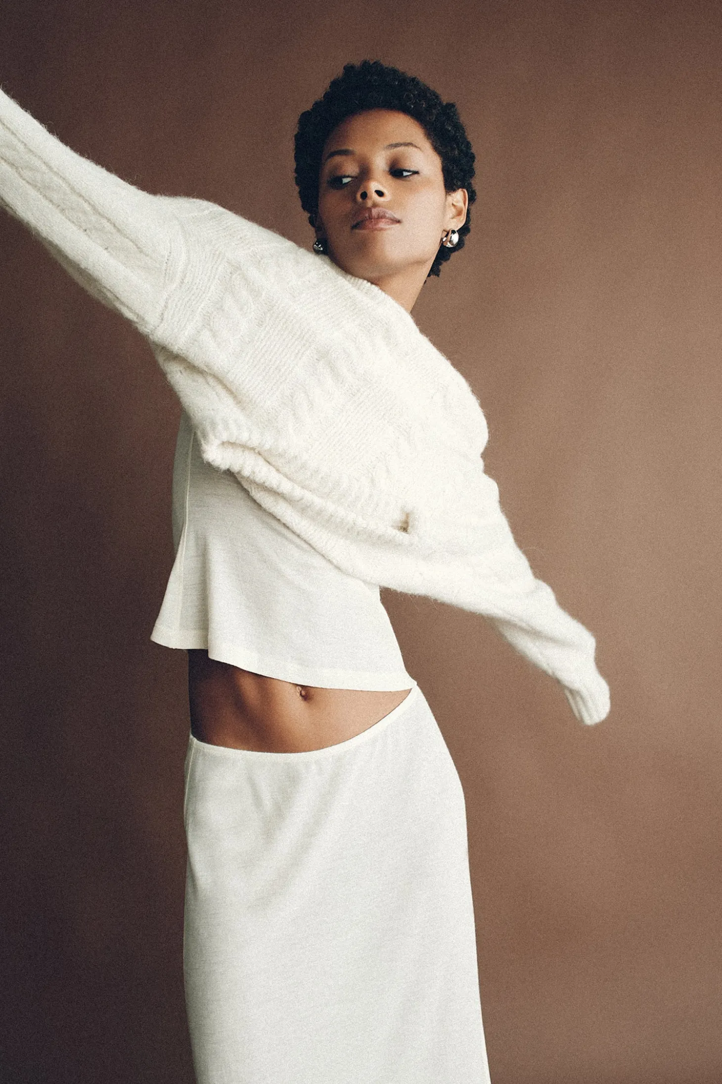 Stevie Knit Jumper Ivory
