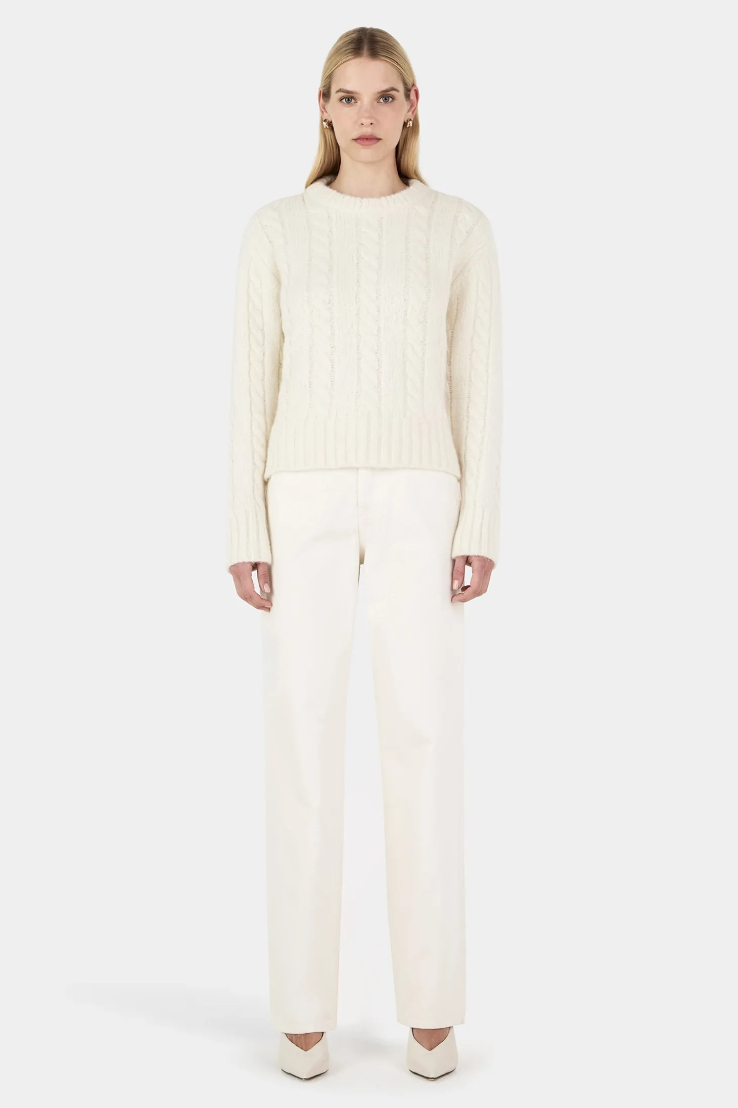 Stevie Knit Jumper Ivory