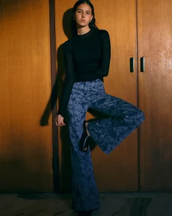 Sue Wide Leg Jean Indigo Paisley
