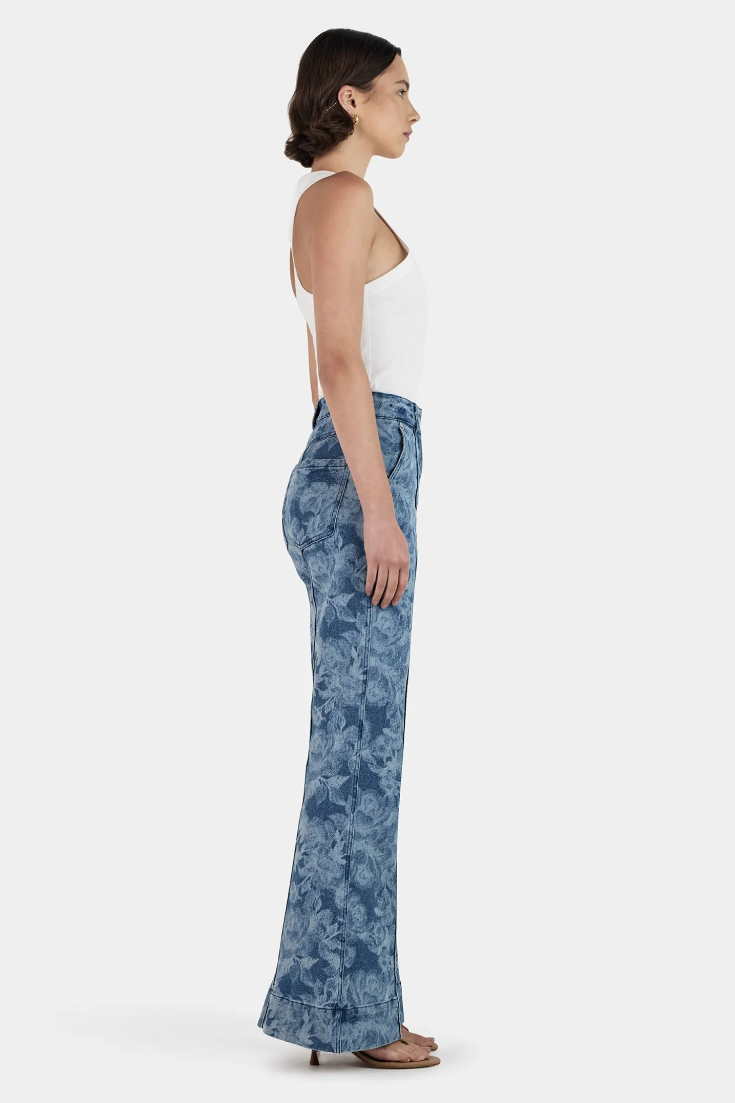 Sue Wide Leg Jean Indigo Paisley