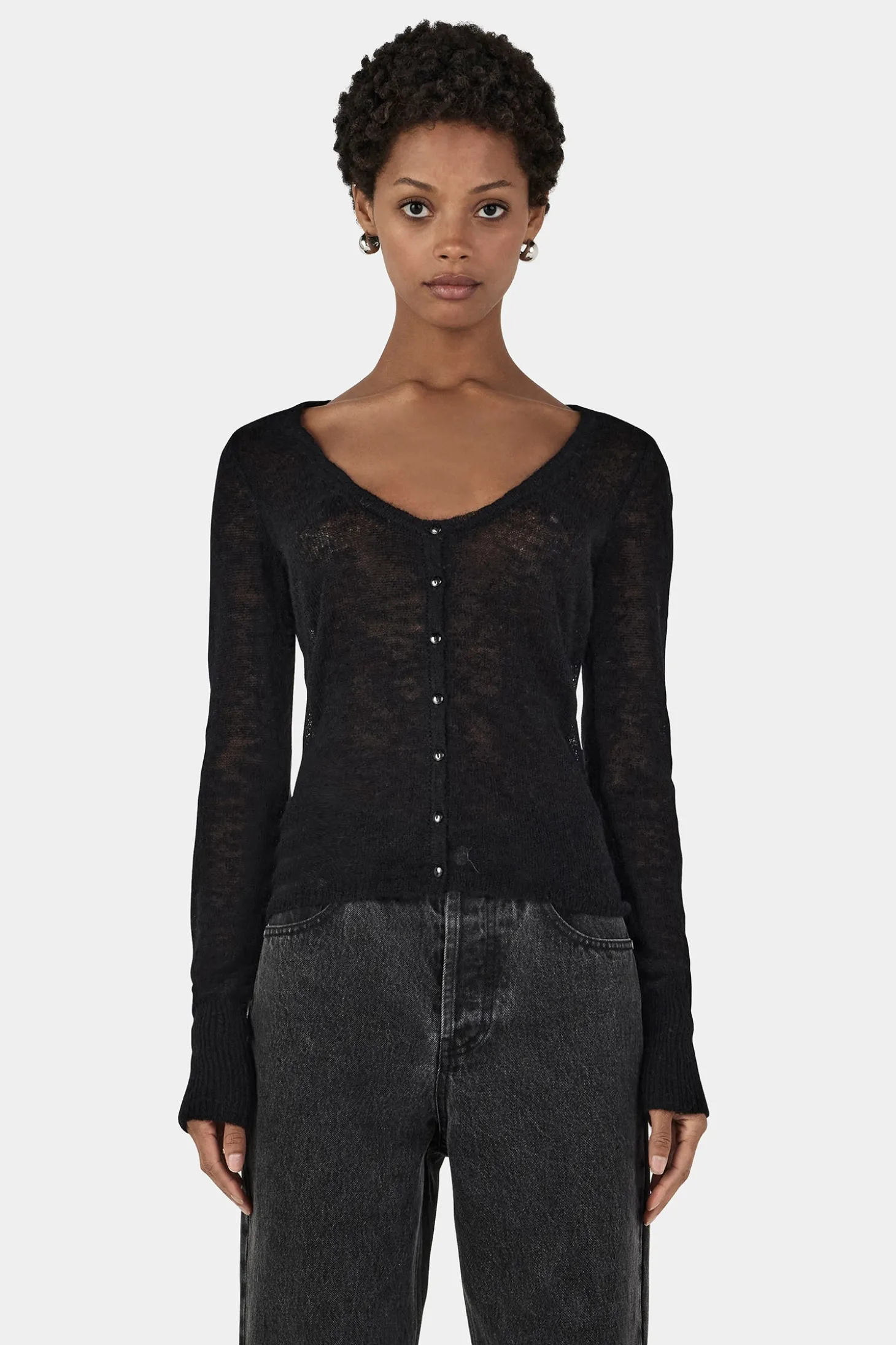 Sylvie Knit Top Black