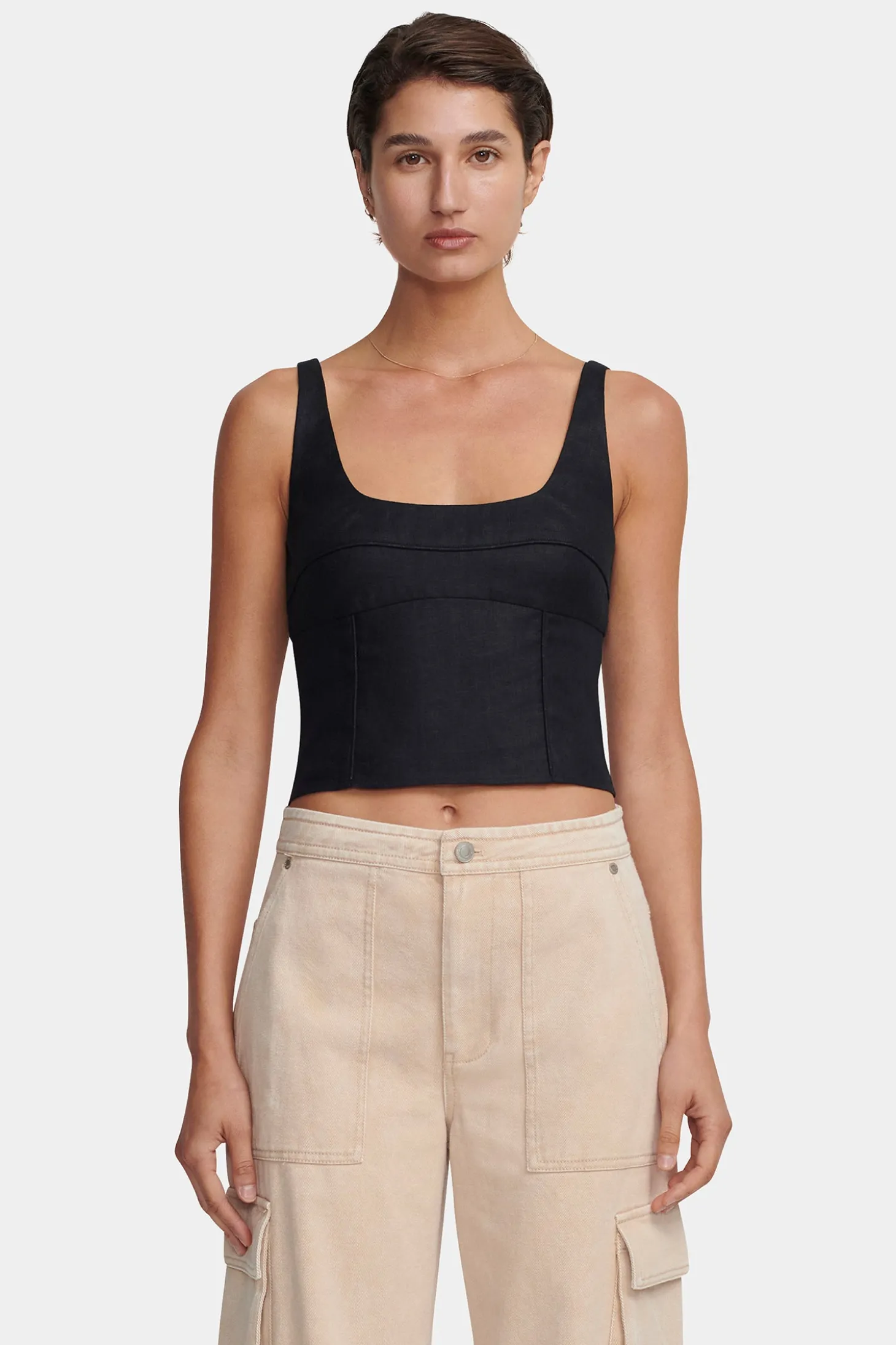 Tangela Bustier Top Black