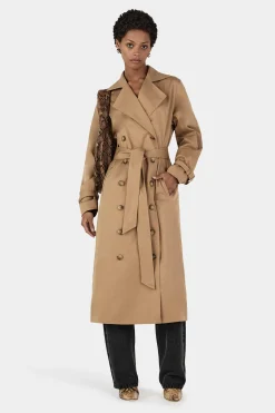 Teddy Trench Coat Taupe