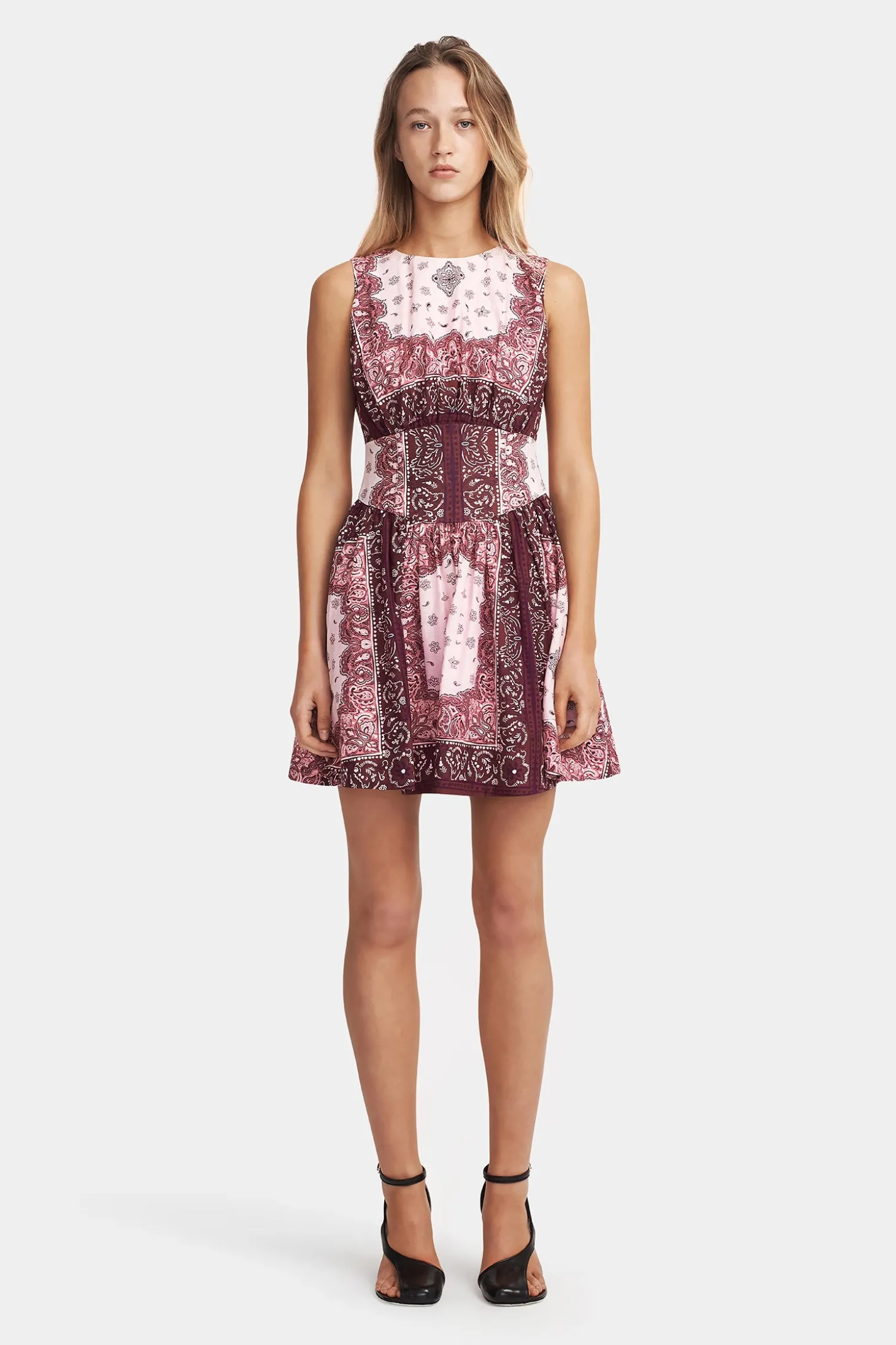 Tessa Mini Dress Barbera Tile