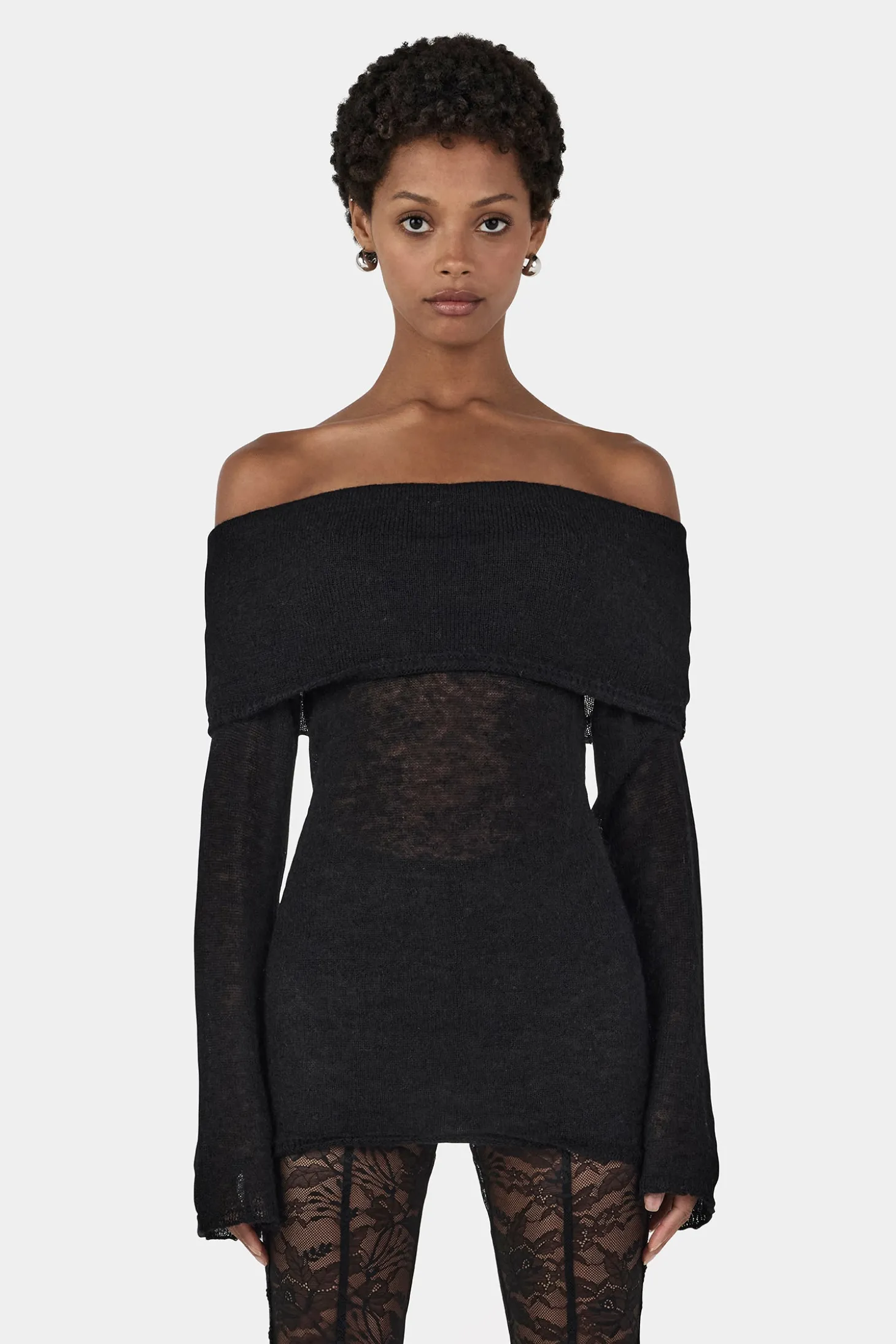 Tozzi Knit Top Black