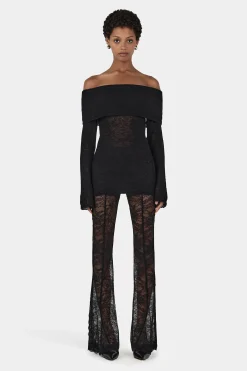 Tozzi Knit Top Black