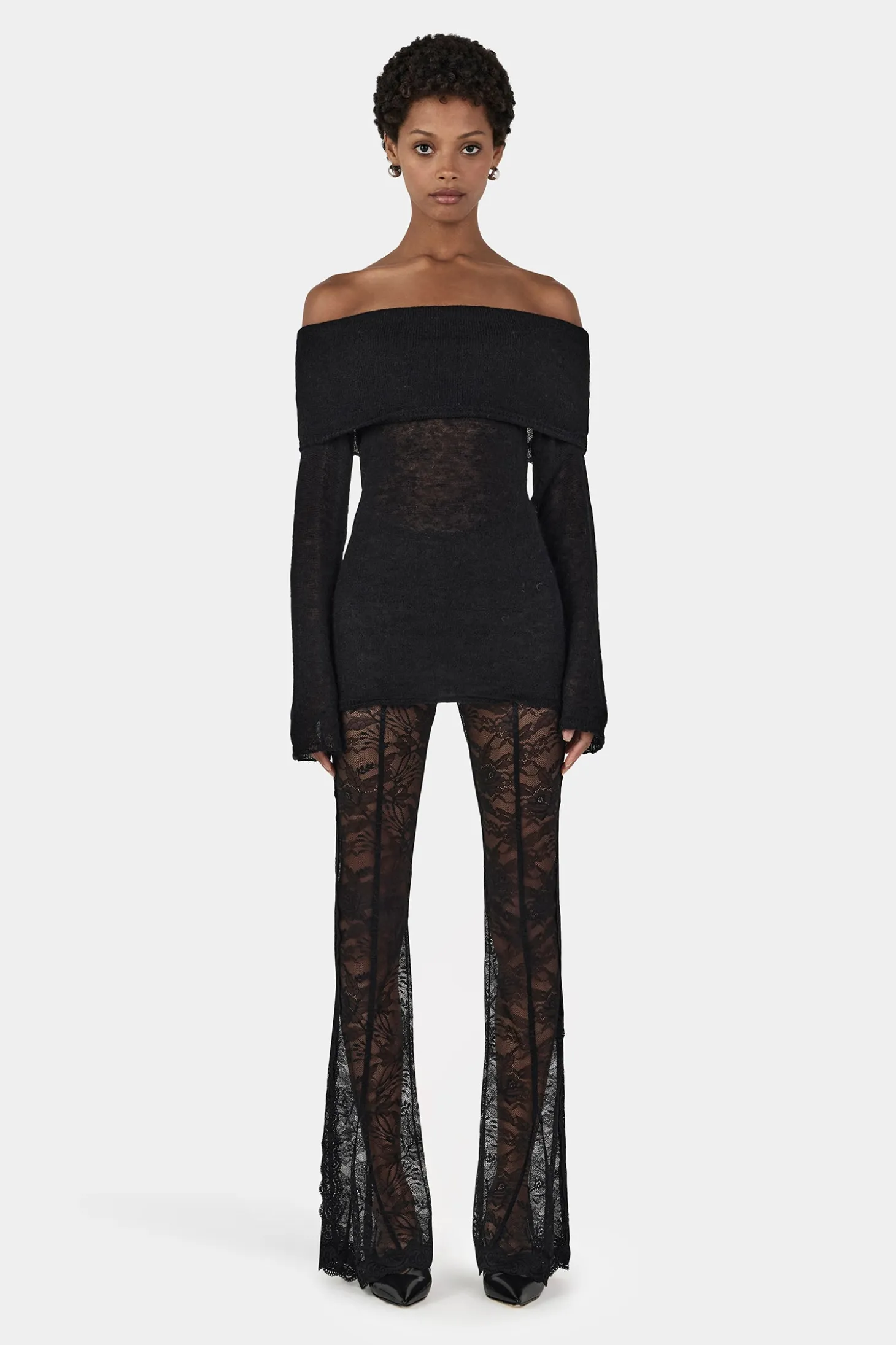 Tozzi Knit Top Black