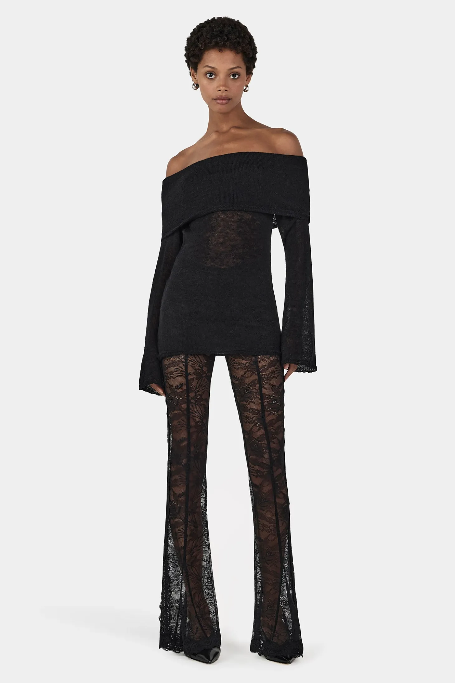 Tozzi Knit Top Black