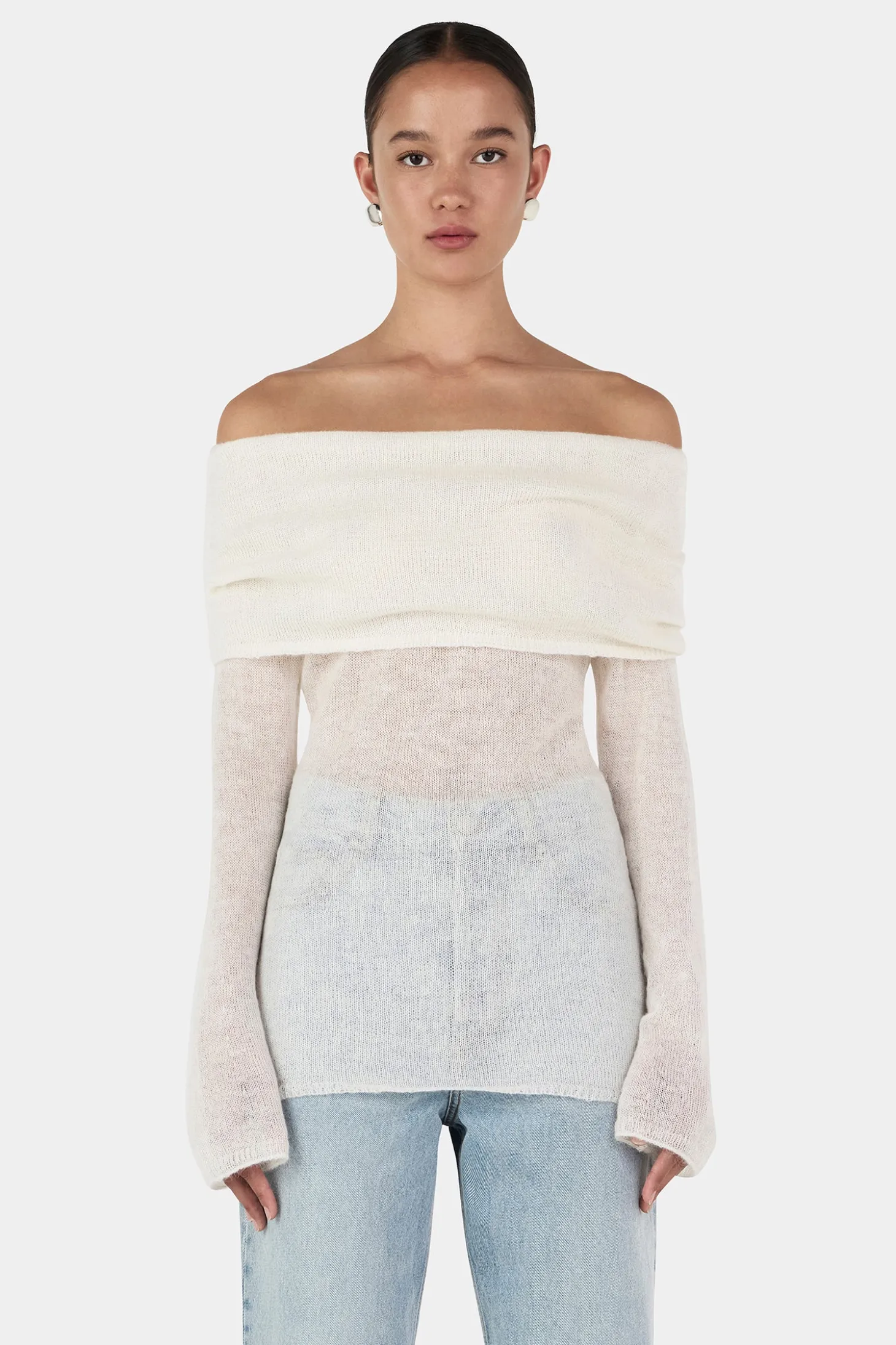 Tozzi Knit Top Ivory