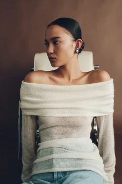 Tozzi Knit Top Ivory