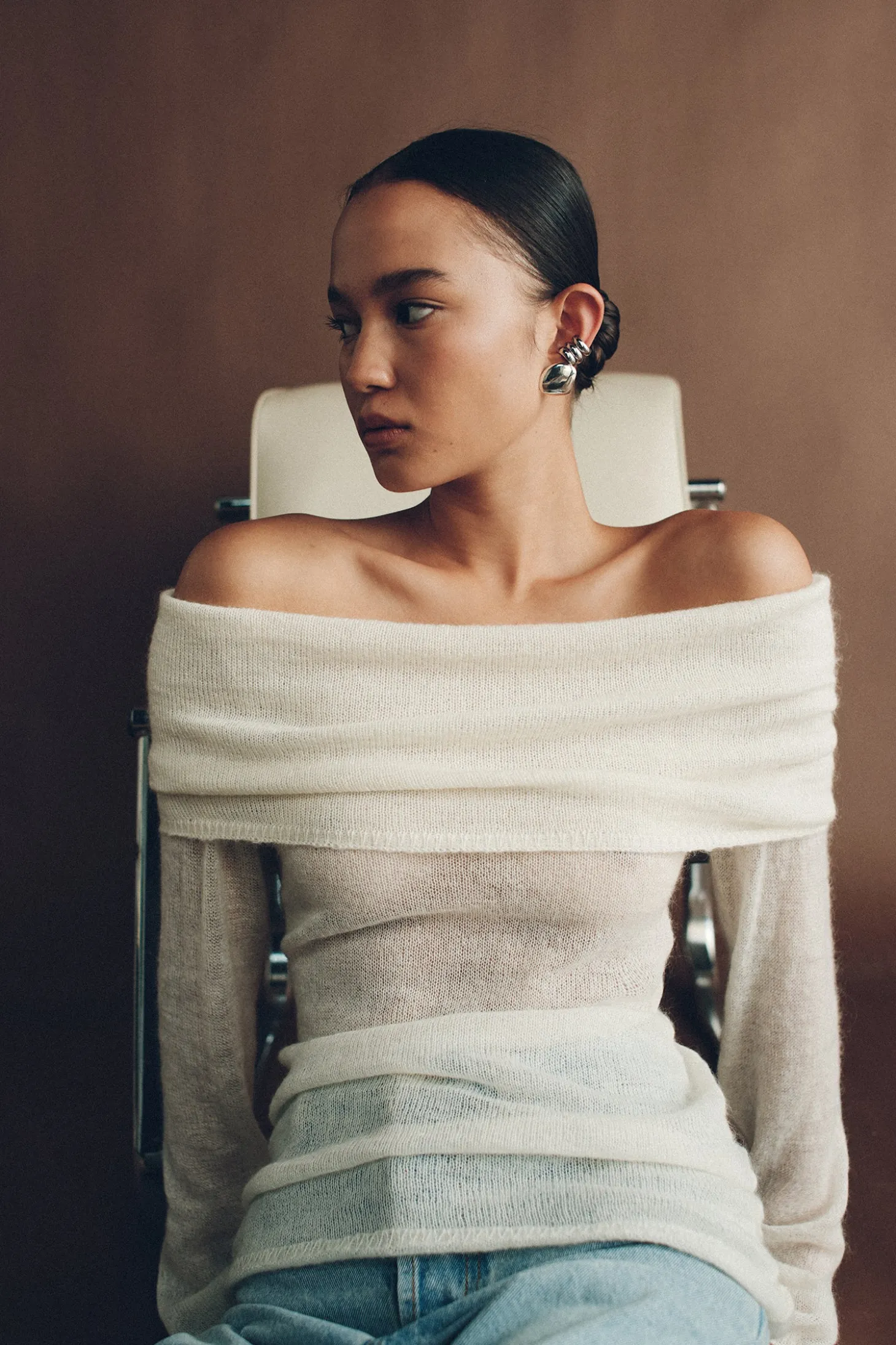 Tozzi Knit Top Ivory