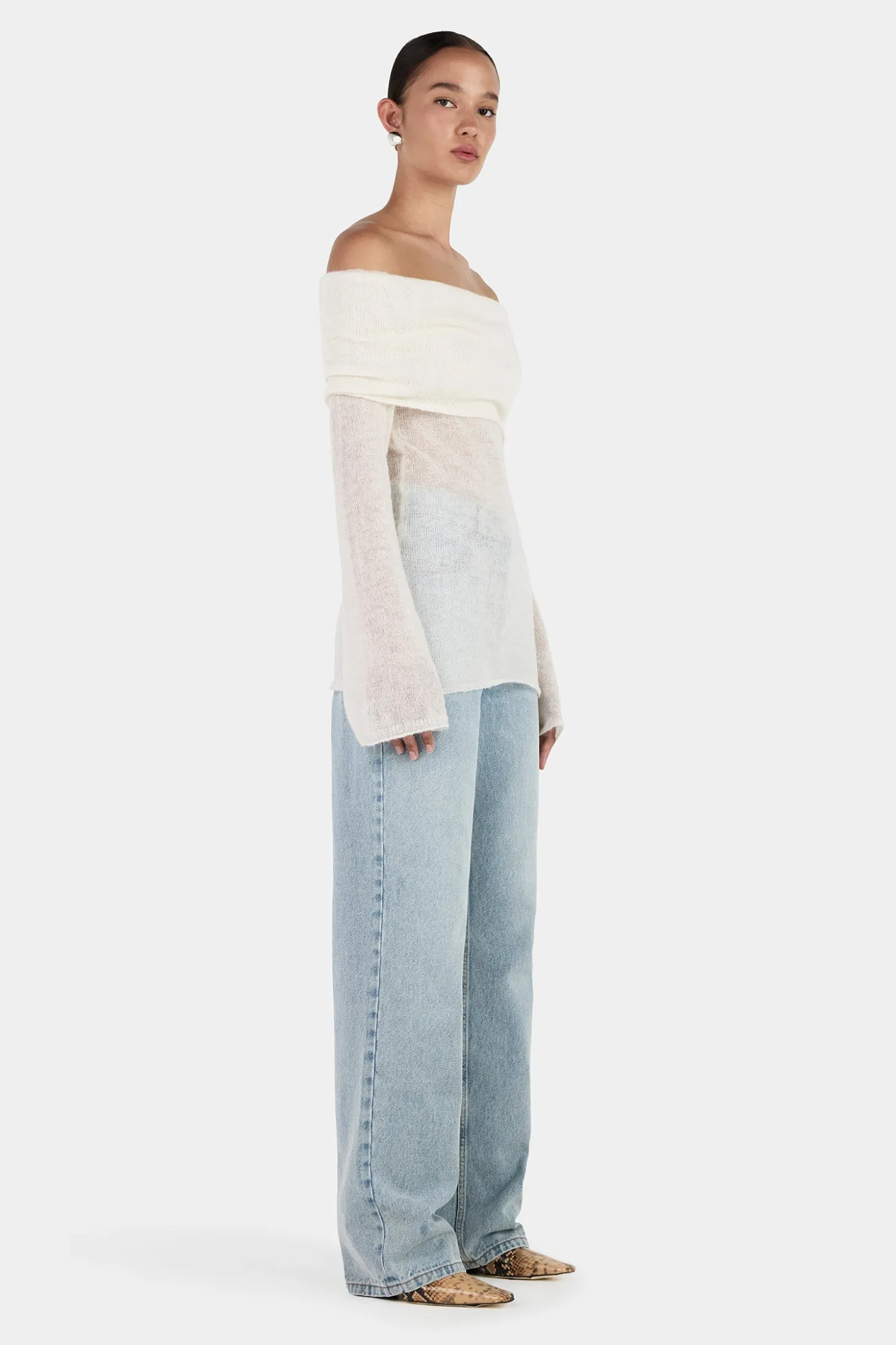 Tozzi Knit Top Ivory