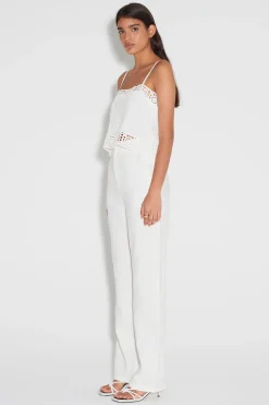 Tully Hi Waist Pant White