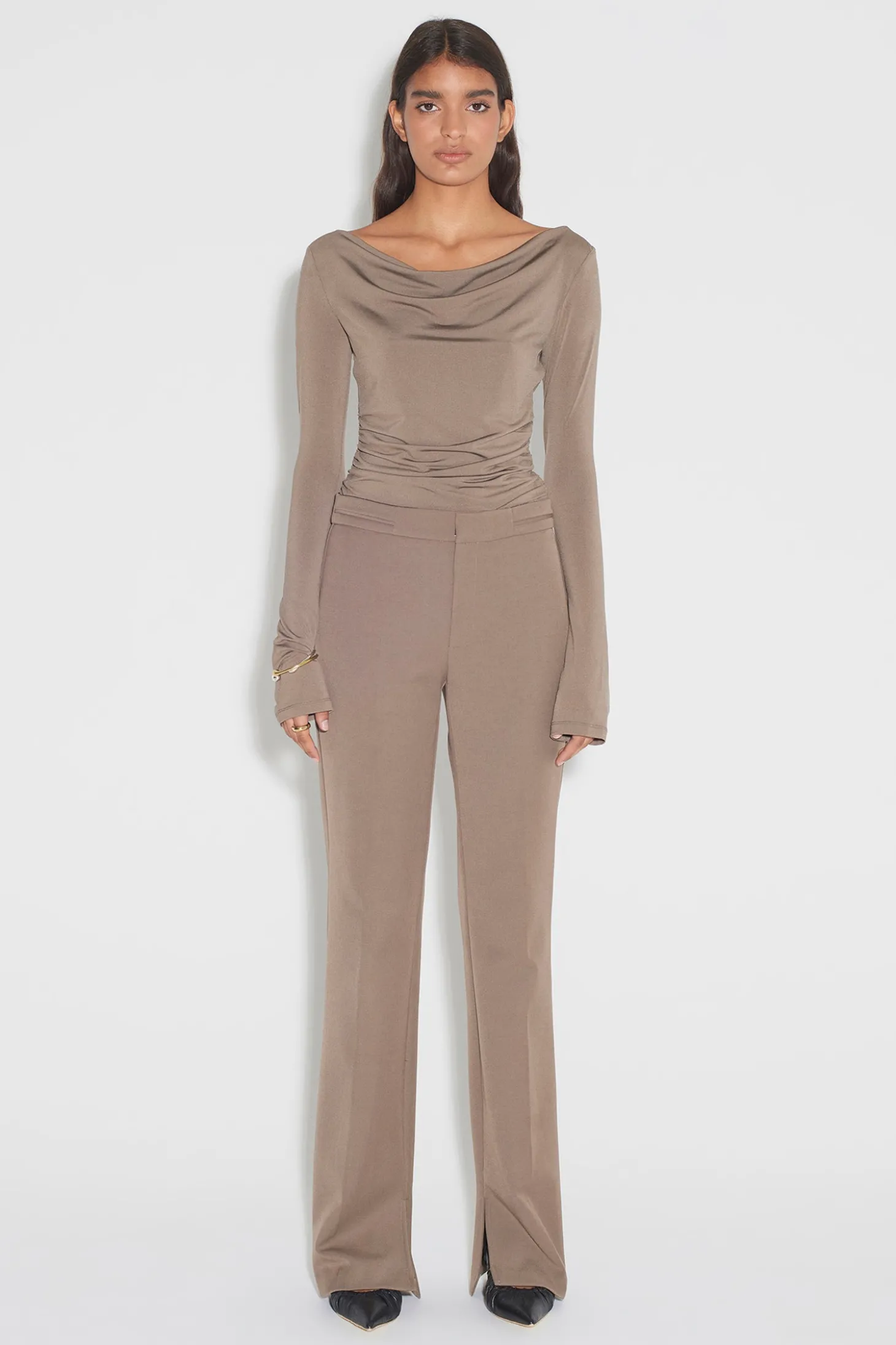 Uma Tailored Suit Pant Olivine