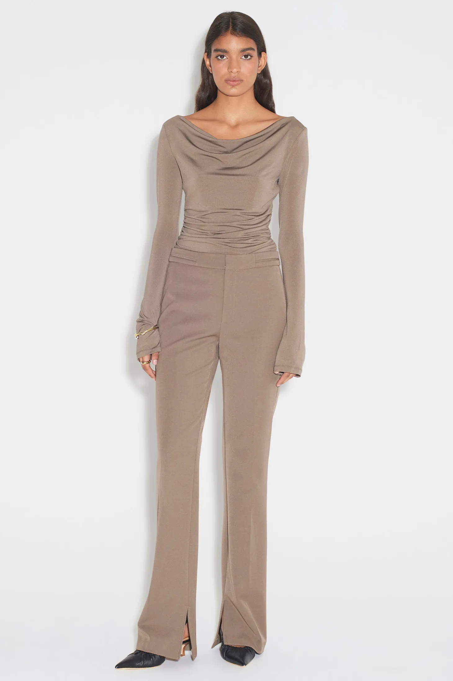 Uma Tailored Suit Pant Olivine