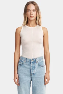 Wesley Knit Tank Ivory