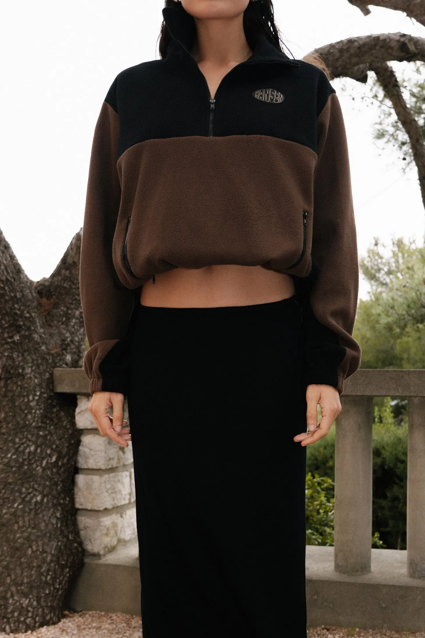 Wyn Fleece Jumper Espresso Night