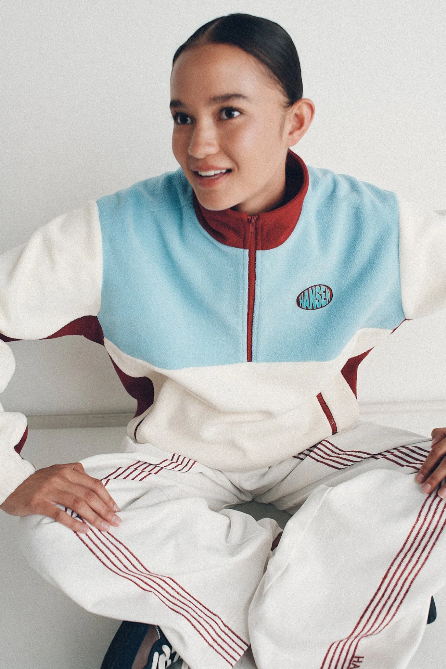 Wyn Fleece Jumper Ivory Reef