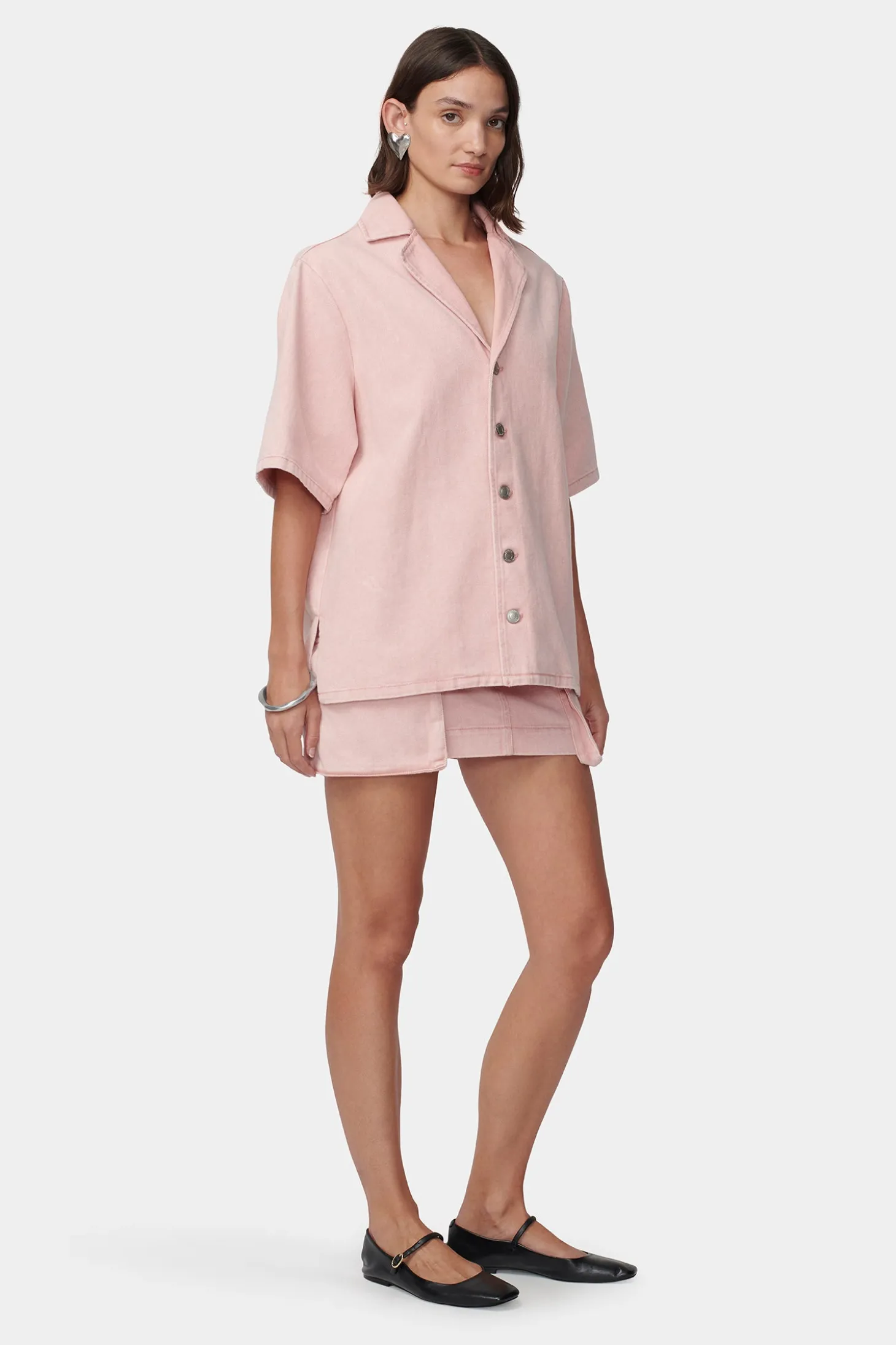 Xander Denim Shirt Blush
