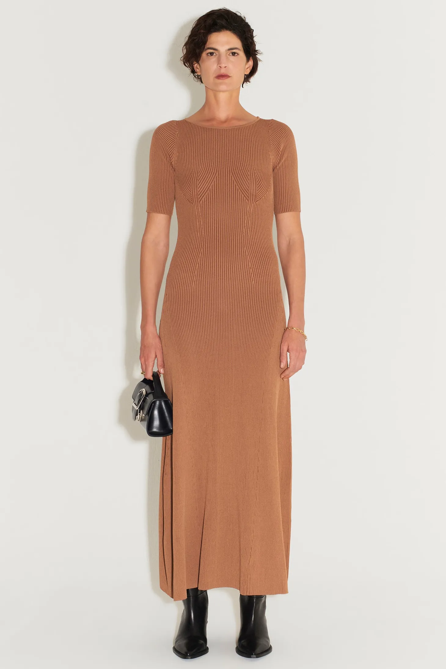 Zaina Knit Dress Cocoa Butter