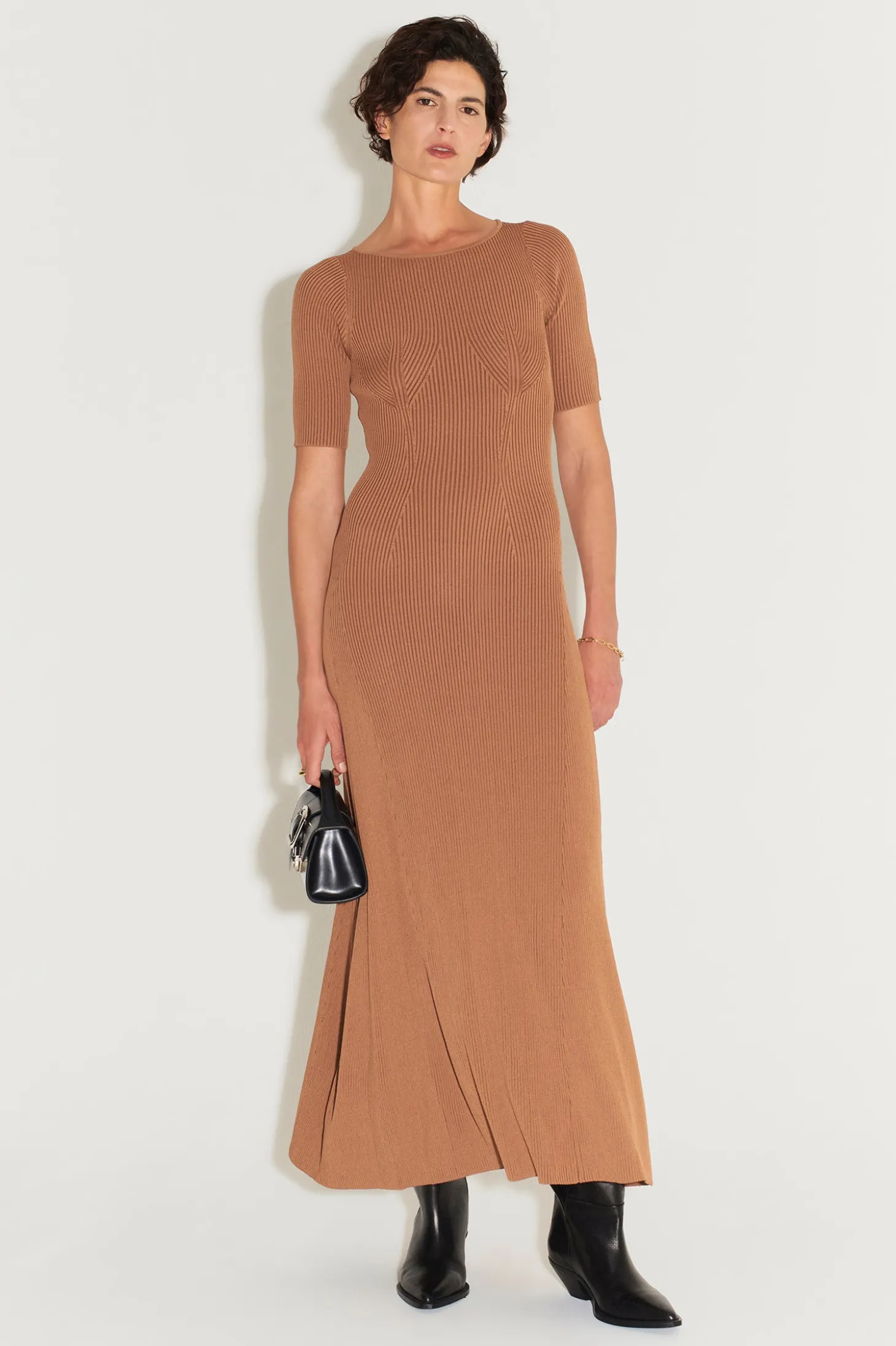 Zaina Knit Dress Cocoa Butter