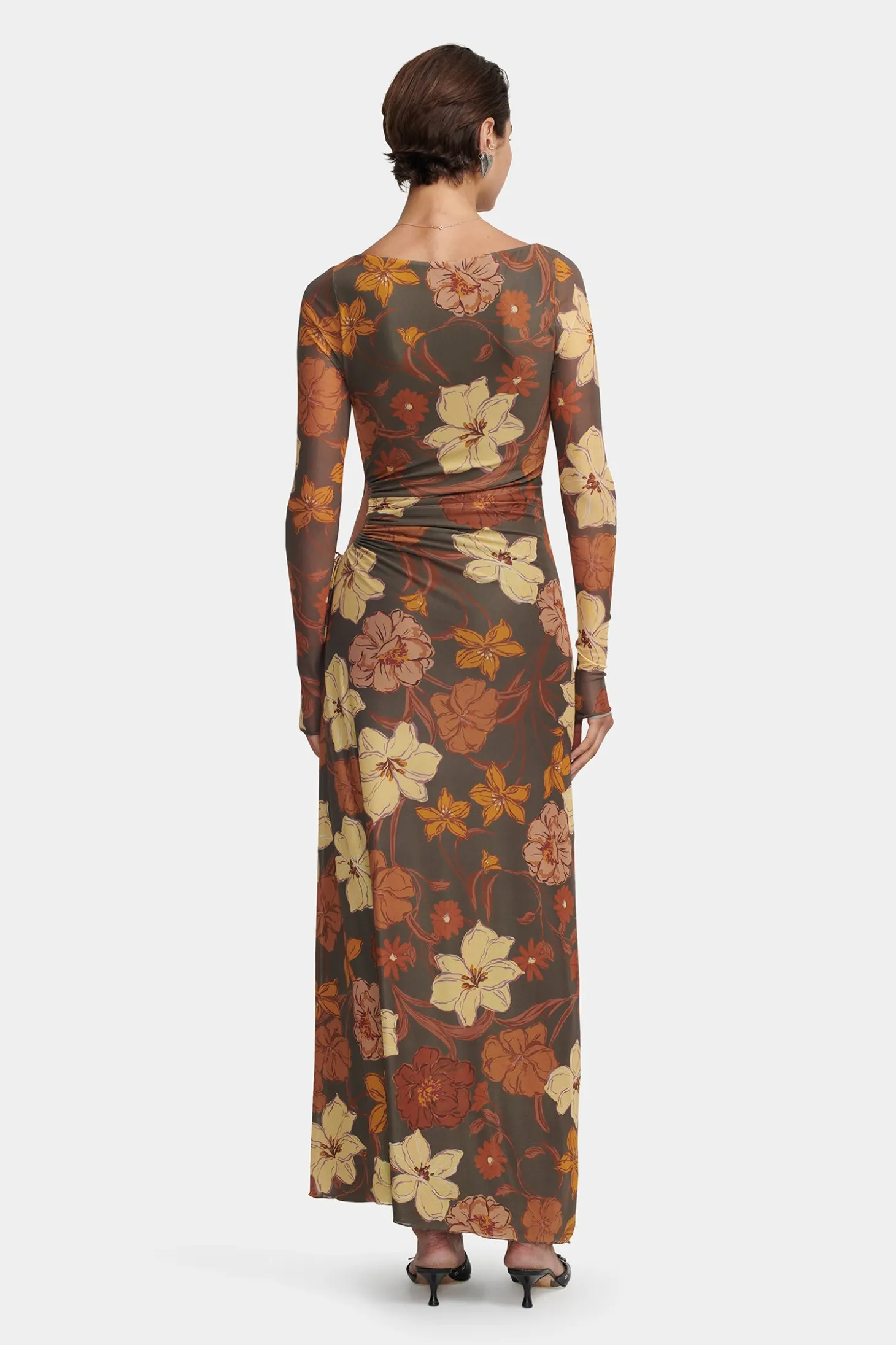 Zee Dress Moss Floral