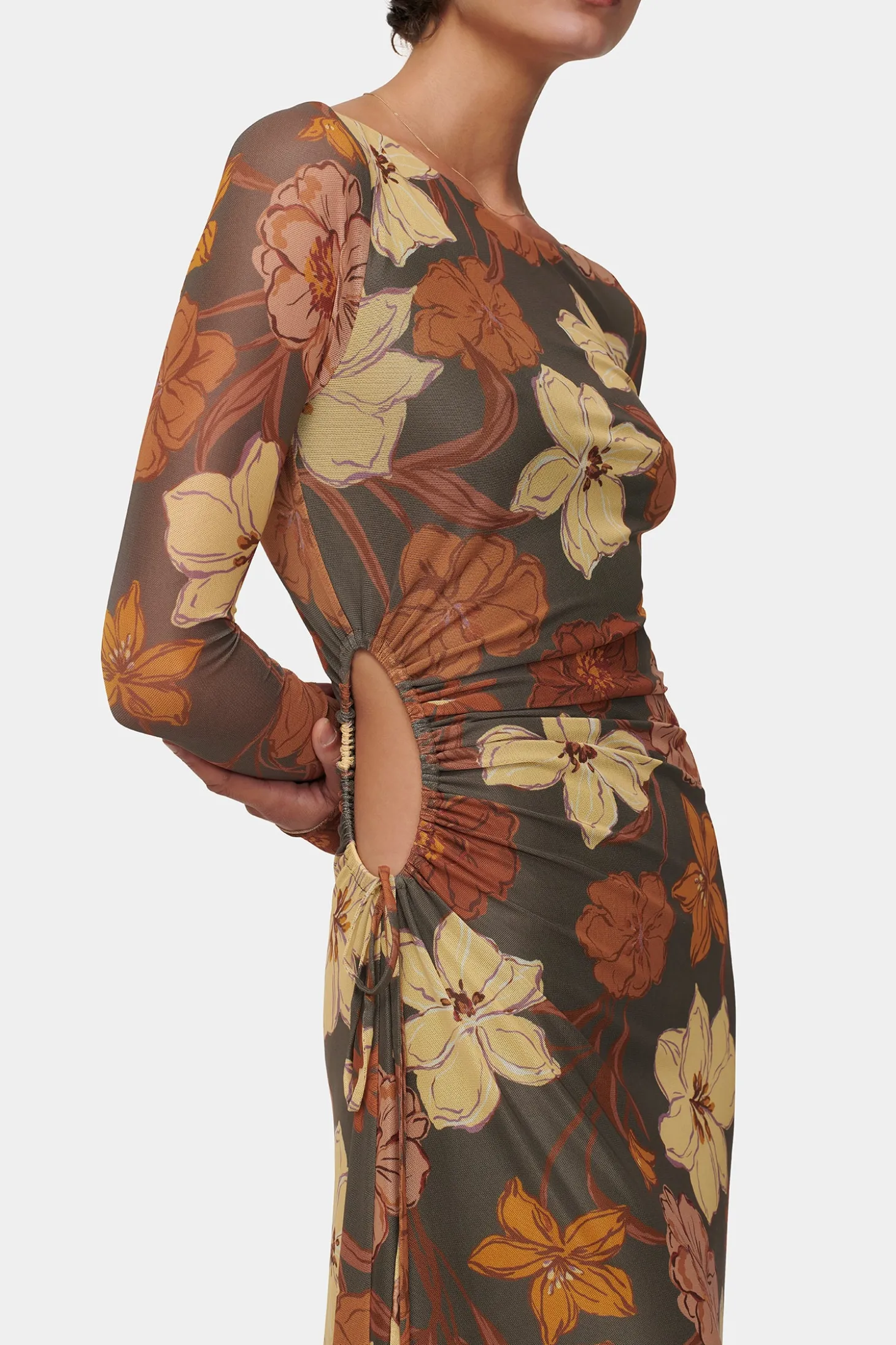Zee Dress Moss Floral